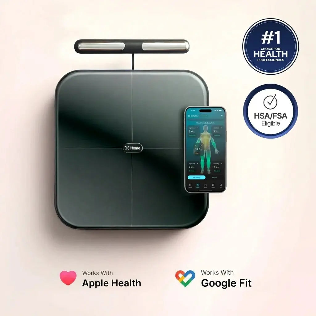 Hume Pod body composition scanner and app